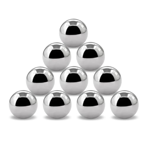 10pcs 1''inch Chrome Steel Bearing Balls 25.4mm Steel Balls Precision Bearing Bulk Bicycle Bearing Balls