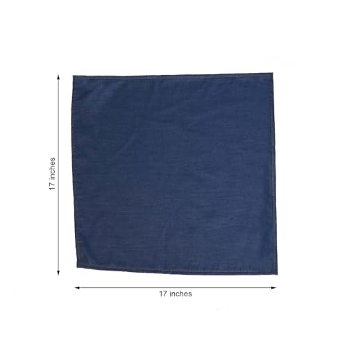 Pack de 5 Servilletas de Tela Denim 17" x 17" Poliester miniatura 3
