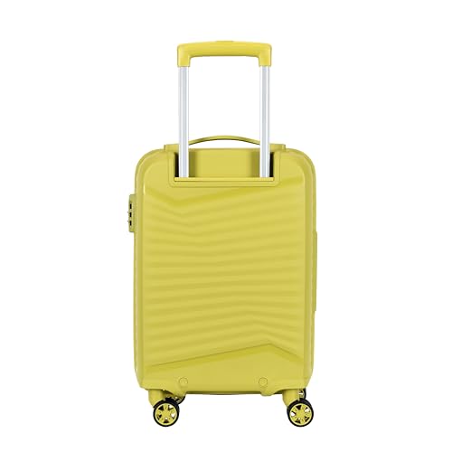 Image of Kamiliant by American Tourister Rock-Lite Small 55 Cm Cabin Hard Sided Trolley Bag for Men & Women, Suitcase 35L for Travel with 3 Digit Combination Lock - Cress Green