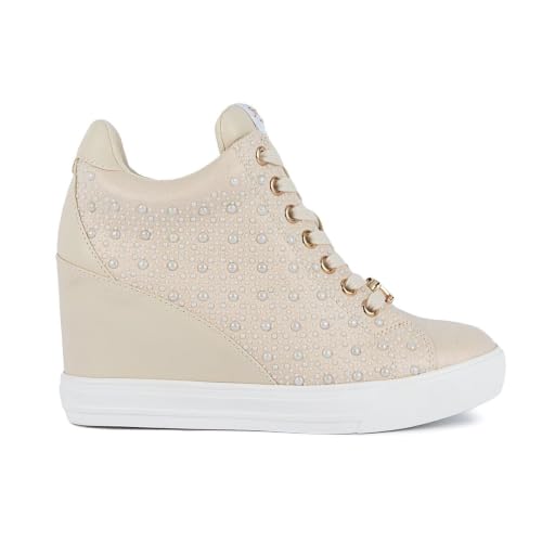 Image of Juicy Couture Women's Platform Wedge Sneakers High-Top Shoes-Journey