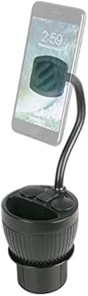 Scosche Magpcup Magicmount Powerhub Magnetic Cup Holder Phone Mount For Car, Charge Multiple Devices, Adjustable To Fit Most Cupholders, Black