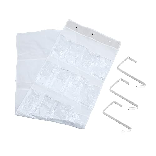 SOESFOUFU Creative Wall Hanging Storage Bag Organizer with Hooks Door Hanging Pockets for Shoes Accessories Space-Saving Design for Home and Closet and Storage