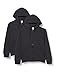 FM London Unisex Kinder Kids Comfort Fit Zip Hoodie - 2 Pack Sweatshirt, Charcoal, 7-8 Jahre