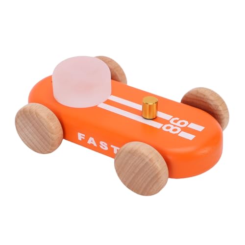 Lámpara de noche portátil de madera con diseño de kart miniatura 4