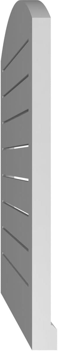 Ekena Millwork GVPAR24X3003SF Arch Top Surface Mount PVC Gable Vent, Factory Primed White