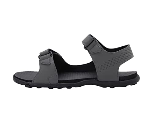 Image of Puma Men's Sandal Dark Shadow Black-High Risk Red Flat Sandal-11 UK (33983803)