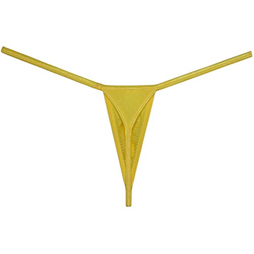 OROCOJUCO Sexy Men's Bulge Thong Underwear Shiny G-String Hipster Tangas Micro T-back4