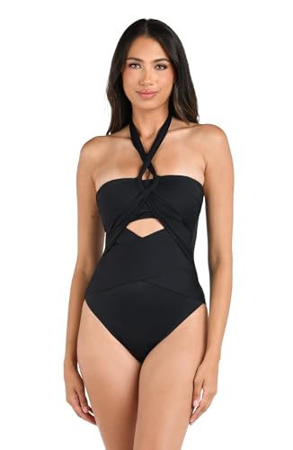 La Blanca Women's Island Goddess Halter One Piece Swimsuit