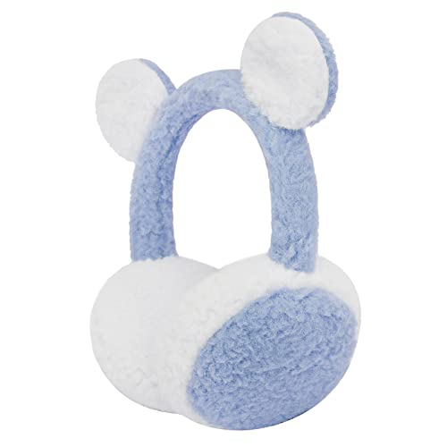 Warm Winter Earmuffs Antifreeze Adjustable Ear Covers for Kid Cute Bear Ear Warmer Outdoor Earmuffs for Boys Girls3