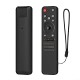 Silikon-Schutzhülle für LG MR25GA Remote 2025 TV C5/B5/G5/M5 Serie, leicht, stoßfest, rutschfest, mit Umhängeband für Sprachfernbedienung, Schwarz