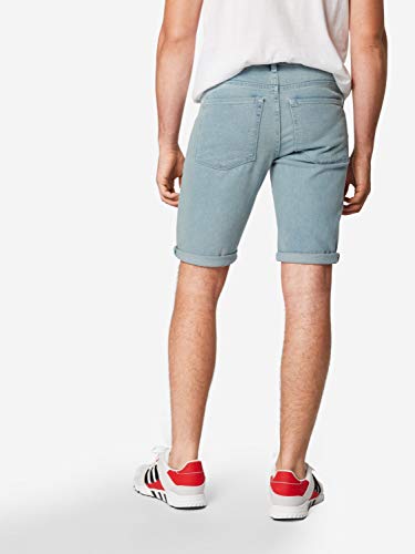 New Look Bleach Wash Slim Pantaloncini Uomo