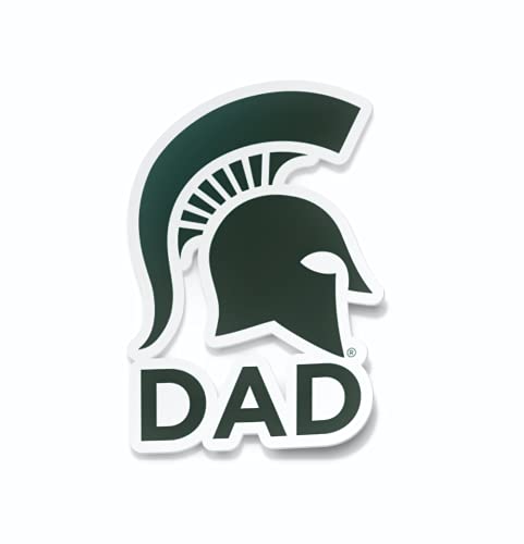 Calcomanía Spartan de Michigan State Dad pegatina resistente para parachoques y casco exterior 2