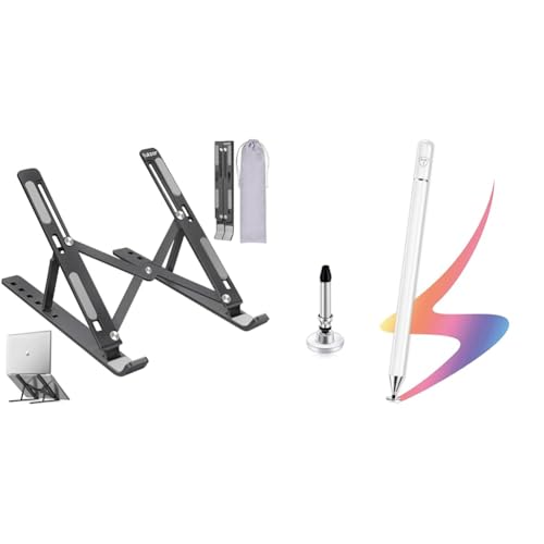 Image of Tukzer (Imported Foldable Laptop Stand Riser for Laptop, MacBook, Notebook & Tablets up to 17 Inch,