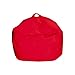 Poltrona a Sacco Moderno e Versatile - Pouf per Interni ed Esterni, Seduta Morbida e Confortevole per Relax, Ideale per Soggiorno, Camera e Giardino, 65x62cm, Rosso immagine