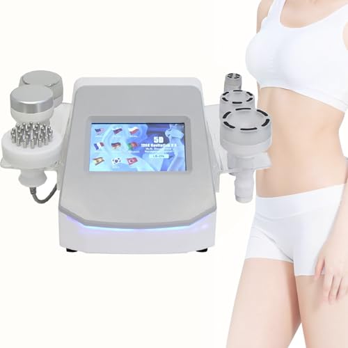 XUXIAO Máquina de Adelgazamiento y Moldeadora Corporal, Dispositivo multifunción para Reducir la Celulitis, máquina de cavitación de 120K, para Tratamiento anticelulítico y Lifting