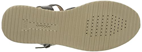 Geox Donna D Eolie B Sandali Donna, Nero (Black)