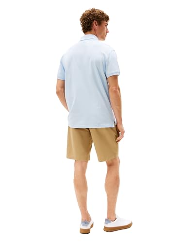 Image of Tommy Hilfiger Men's Short Sleeve Polo Shirts in Classic Fit with Stretch and Organic Pique Cotton