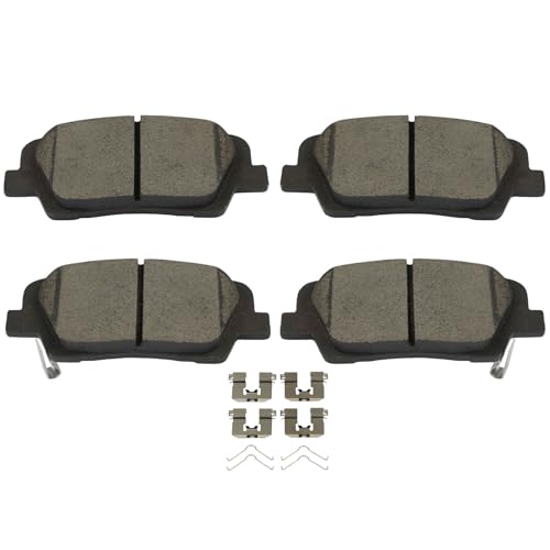 Image of cciyu D1916 D1917 Brake Pads w /Hardware Front Rear Disc Brake Pad Set | Fit For Hyundai For Santa Fe 2017-2018,For Santa Fe XL 2019