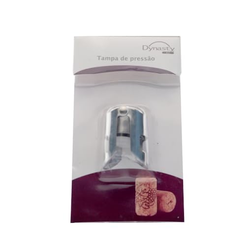 Tampa de pressao para garrafa em aço inox e borracha