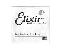 Single String Gauge: 018 Elixir Strings retain their tone longer than any other string, uncoated or coated. *Elixir Strings player survey Anti-Rust Plated Plain Steel Strings also resists tone-deadening corrosion, ensuring longer life for the entire ...
