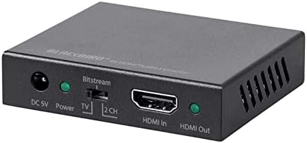 Monoprice Blackbird 4K HDMI Audio Extractor - 18Gbps, HDCP 2.2, 4K 60Hz, YCbCr 4:4:4, Supports Stereo Analog and Multichannel Digital Optical S/PDIF Audio, PS4/5 Xbox Apple TV Fire Stick Roku