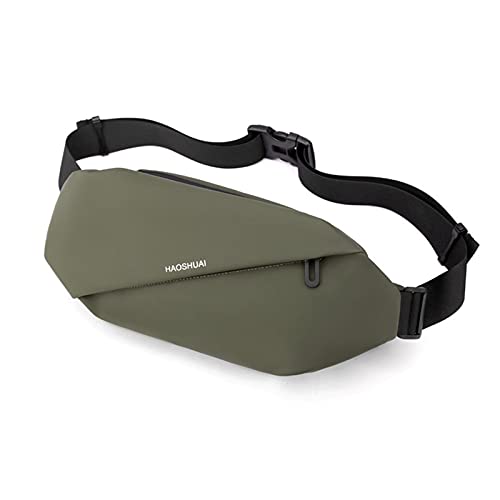 Fanny Pack for Men Women Fashionable Waterproof Crossbody Bag with Adjustable Belt for Running Hiking Traveling Black Fashion Waist Bags Hip Packs for Outdoors Sports