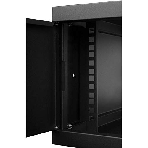 Armario Rack 19" 4U 450mm Puerta Cristal Negro RC19-4U-450GB