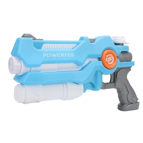 CHICIRIS Juguete de Tiro en Agua, Juego de Agua Duradero de Alta Capacidad con 4 Boquillas, Juguete de Lucha contra el de Largo Alcance para Diversión en la Piscina y la Playa