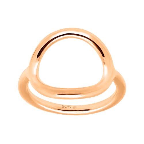 Silpada 'Karma Ring' in 18K Rose Gold-Plated Sterling Silver, Size 9, Size 9