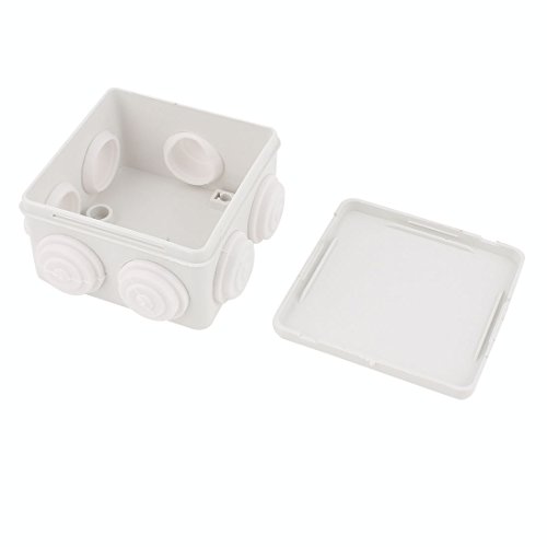 Caja estanca blanca ABS para audio y video 85x85x50mm miniatura 2