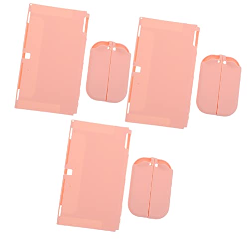 Gatuida 3 Pcs Rose Slim Amoureux Jeu De Console avec pour Accessoires Compatibles Protecteur Anti-Cas Interrupteur Jeu De Jeu- Coque en TPU Soft Console De Jeu Couverture Peau Machine Cover