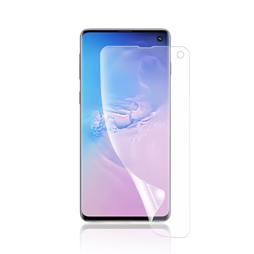 【アンチグレア】Galaxy S10 用 フィルム【柔らかいTPU素材 自動修復】ギャラクシーS10 専用 アンチグレア フィルム 非ガラス 指紋認証が可能 TPU素材 3D設計 反射防止 SC-03L SCV41 フィルム ガイド付き 気泡ゼロ ケースと