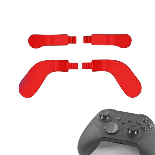 Image of 4 Pcs Elite Control Paddles for Xbox One Elite Controller, Elite Controller Metal Paddles for Xbox One Elite Series 2 /Elite 2 Core Controller, Paddles for Xbox Elite Series 2 Controller(Red)