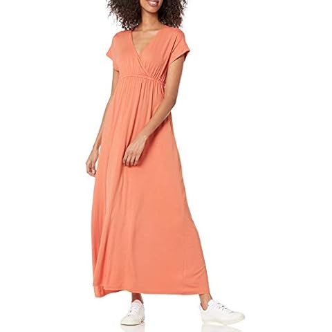 Vestido Entallado Largo Naranja Óxido Cover