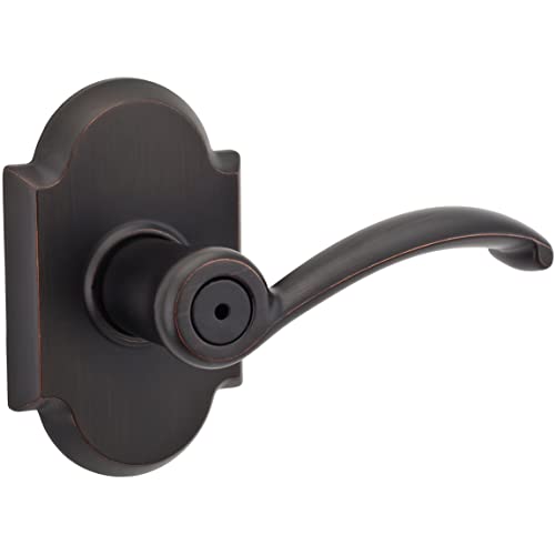 Kwikset Austin Series Privacy Door Lever Set including Turn Button for BedroomRGP1017426 730AUL, Venetian Bronze