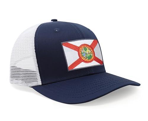 Image of International Tie State Hat for Men and Women, Adjustable Snapback Trucker Baseball Cap with Embroidered Patch