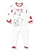 Chicco Tutina con Apertura sul patello Set di Pigiama, Bianco, 3 Mesi Unisex-Bimbi