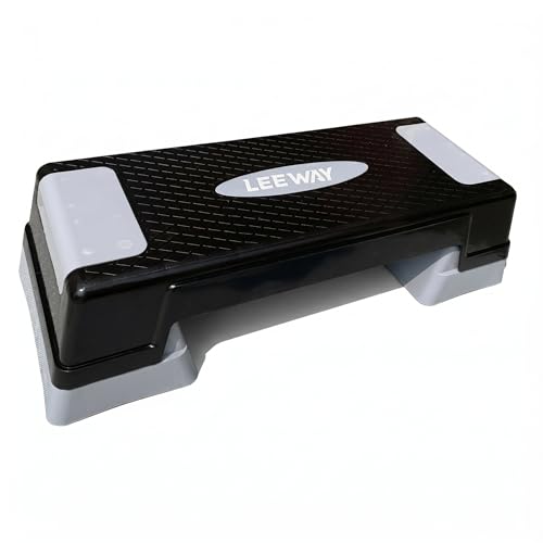 Image of Leeway Stepper for Exercise at Home | 2-Level Adjustable Aerobic Step Platform | Non-Slip Step Board for Cardio | Mini Gym Stepper for Weight & Fitness Workout Cardio | Gym Stool