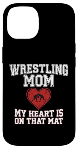 Wrestling Mom My Heart Is On That Mat �O���t�B�b�N �X�}�z�P�[�X iPhone 14 �p