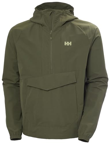 Helly-Hansen Men's Vista Hike Anorak, 431 Utility Green, Small at
