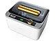 Hogance Ultraschallreiniger 900ML, 75W Ultraschallreinigungsgerät, Ultraschallgerät Reinigungsgerät mit 6 Zeitmodi für Schmuck Brillen Uhren Zahnschutz Schminkpinsel, mit Degas-Modi, Blanco+Negro+Oro
