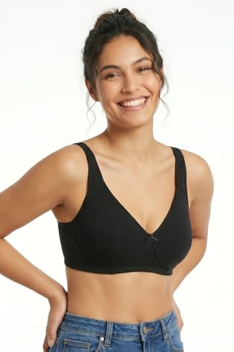 Image of Clovia Women's Cotton Solid Non-Padded Full Cup Wire Free T-Shirt Bra