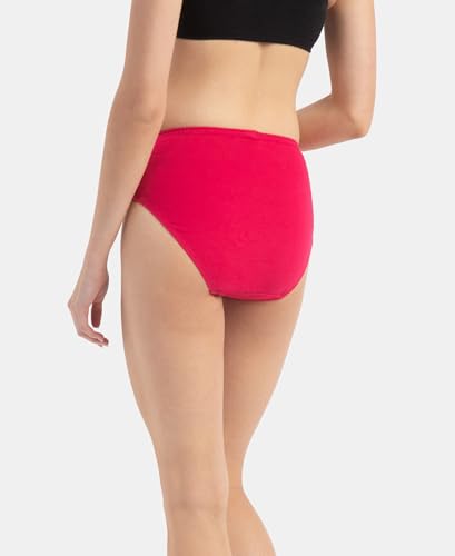 Jockey Women's Cotton Hipster (Pack of 3) (Bloom364_Colors May Vary_M - (90-97cm), Dark Assorted, M-90-97 Cms