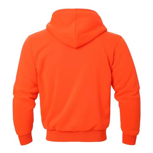 Image of LeeHanTon Men Fleece Jacket Lightweight Sherpa Fleece Jackets Zip Up Hoodie Lined Sweatshirt Coat with Pockets
