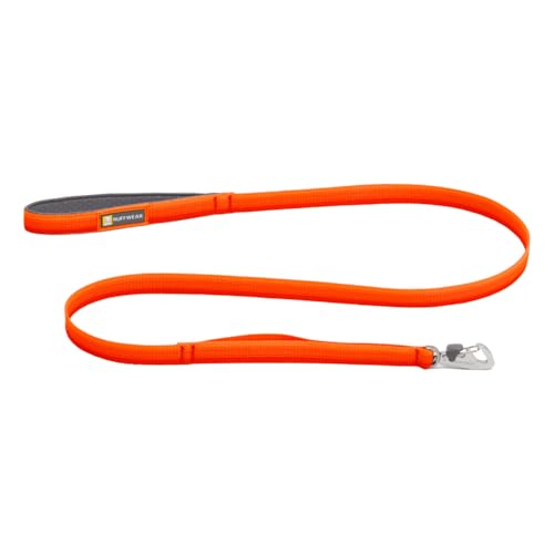 Ruffwear, Front Range Hundeleine, 1,5 m Lange Leine mit gepolstertem Griff für den täglichen Spaziergang, Blaze Orange