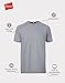 Hanes Mens Cotton, Moisture-wicking Crew Tee Undershirts, Multi-packs, Black/Grey/Blue Assorted - 6 Pack, 3X-Large US