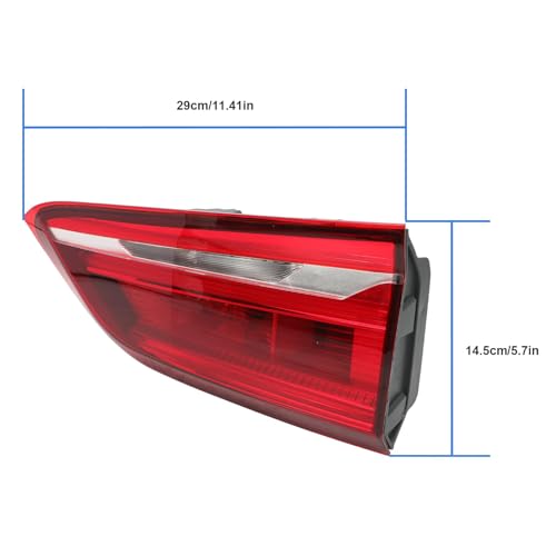 Taesayl Rücklicht für Bmw X1 F48 2014-2022 63217350697 LED-Innenlichtgruppe Rechts Hinteres Bremslicht-Warnlicht Externes Rücklicht 63217350698