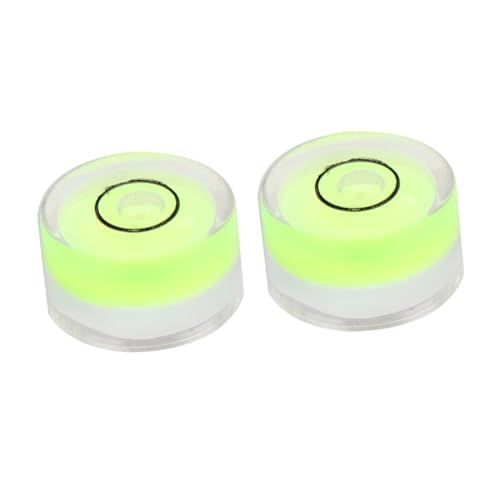 KOCKSHION 16個 ラウンドバブル水平器 径 厚 ユニバーサル用 精密水平泡 多用途緑色