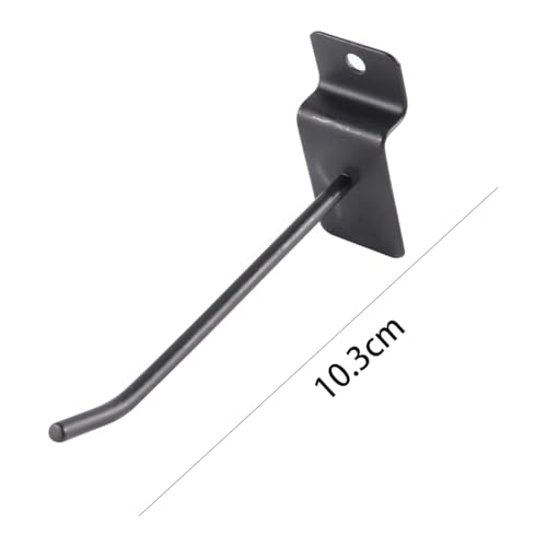 Durlo 20-teiliges Lamellenwandhaken-Set, robuste Lamellenwand-Regalhalterungen, Aufhängehaken, Stecktafel-Gitterwand-Panelhaken für Garagen, Geschäfte, Einzelhandelsdisplays