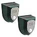 Solar Security Alarm Lights,AMZSTAR 129dB Loud Siren Solar Sound & Light Alarm System Flashing Strobe Light Motion Sensor Warning Light Waterproo Security Siren Light for Farm Barn Villa Yard (2pcs)